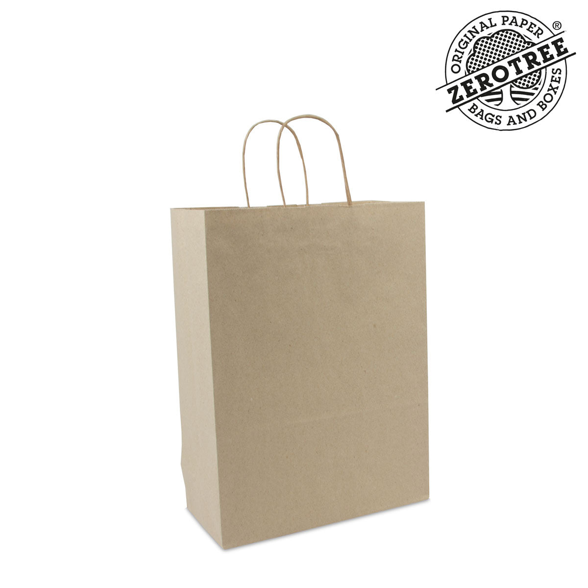 ZEROTREE® Taschen, gedrehte Kordeln- Graspapier, recycelt