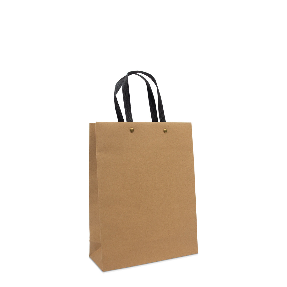 Deluxe ökologische Papiertaschen mit schwarzen Griffen