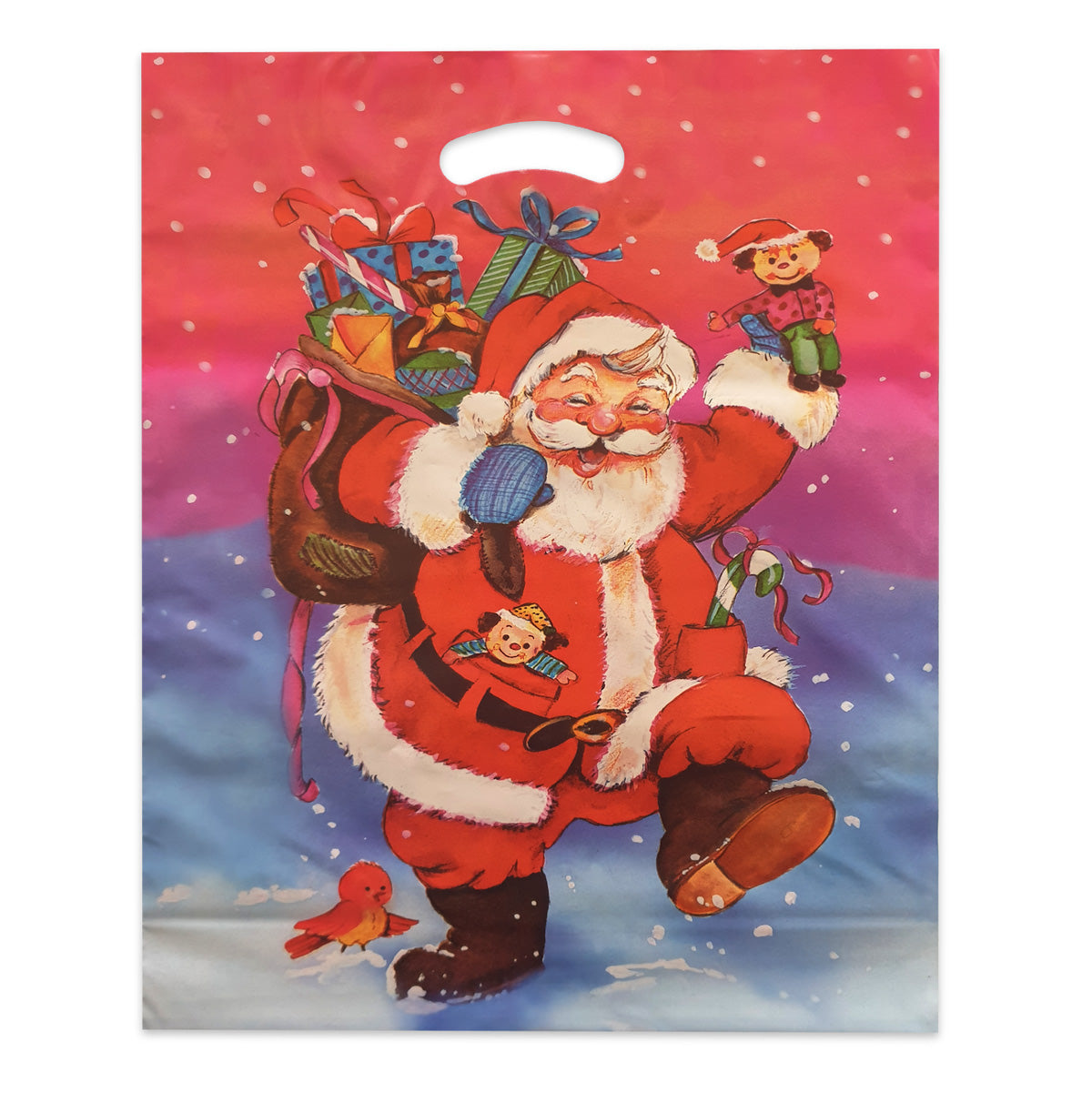 Plastik Tragetasche, Weihnachten - Father Christmas