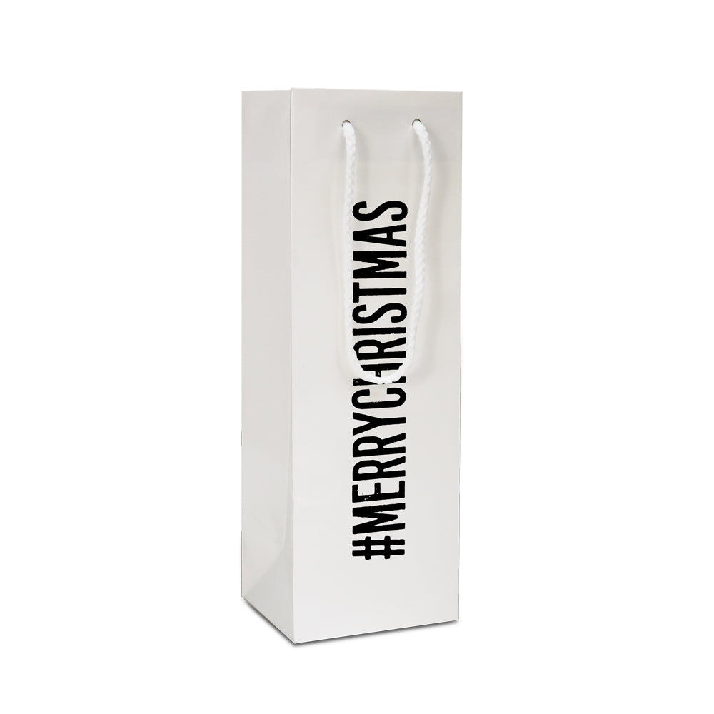 Deluxe Tasche für Weinflaschen - "MERRYCHRISTMAS"