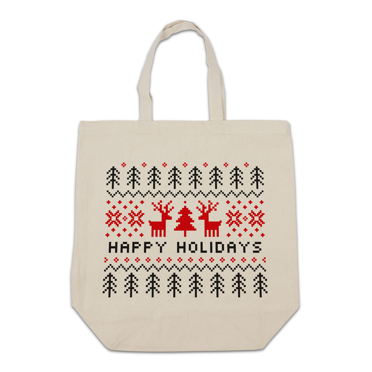 Weihnachtstaschen Canvas tote bags - Happy Holidays
