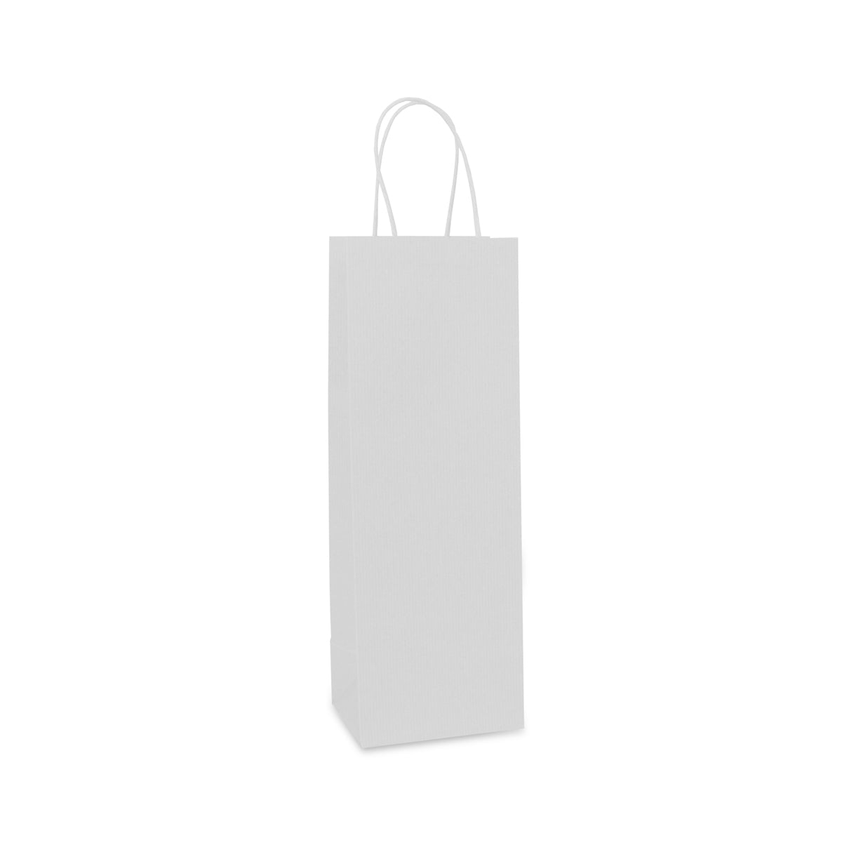 Weinflaschen-Tasche aus Kraftpapier mit gedrehtem Griff