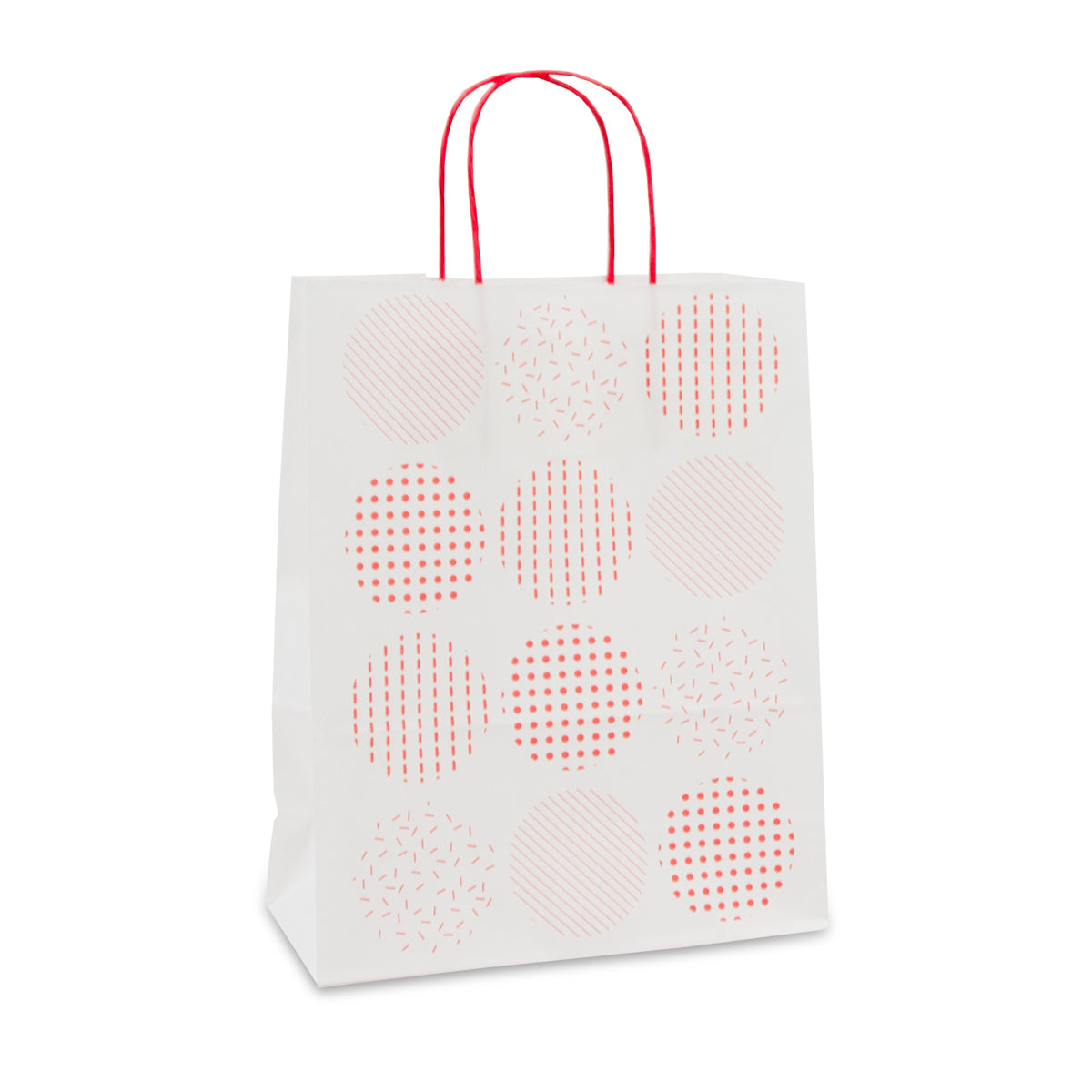 Papiertaschen, gedrehte Kordeln - Kreise