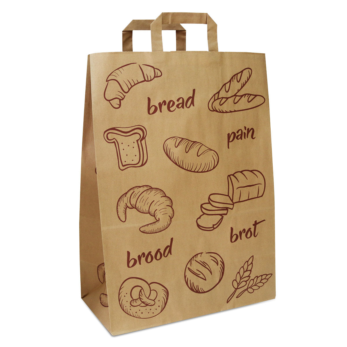 Kraftpapier Taschen - Brot