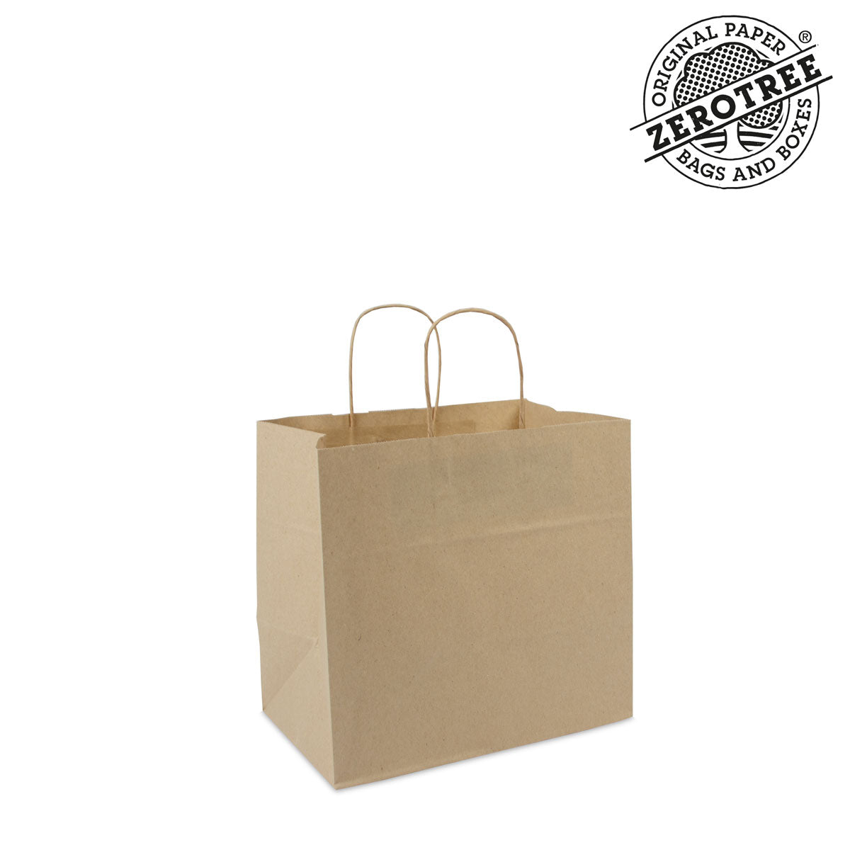 ZEROTREE® Taschen, gedrehte Kordeln- Graspapier, recycelt