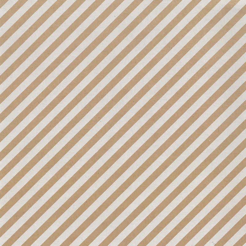 Einpackpapier braun - Streifen dessin