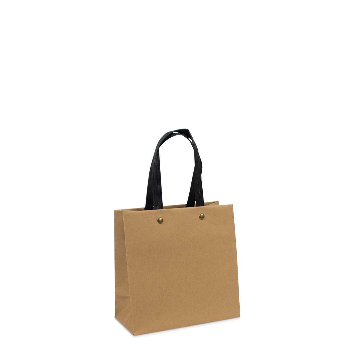 Deluxe ökologische Papiertaschen mit schwarzen Griffen