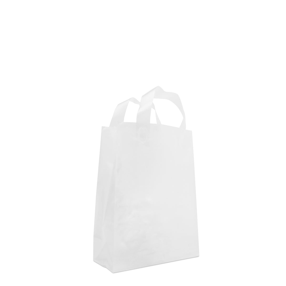 Plastiktaschen mit Blockboden milchig transparent