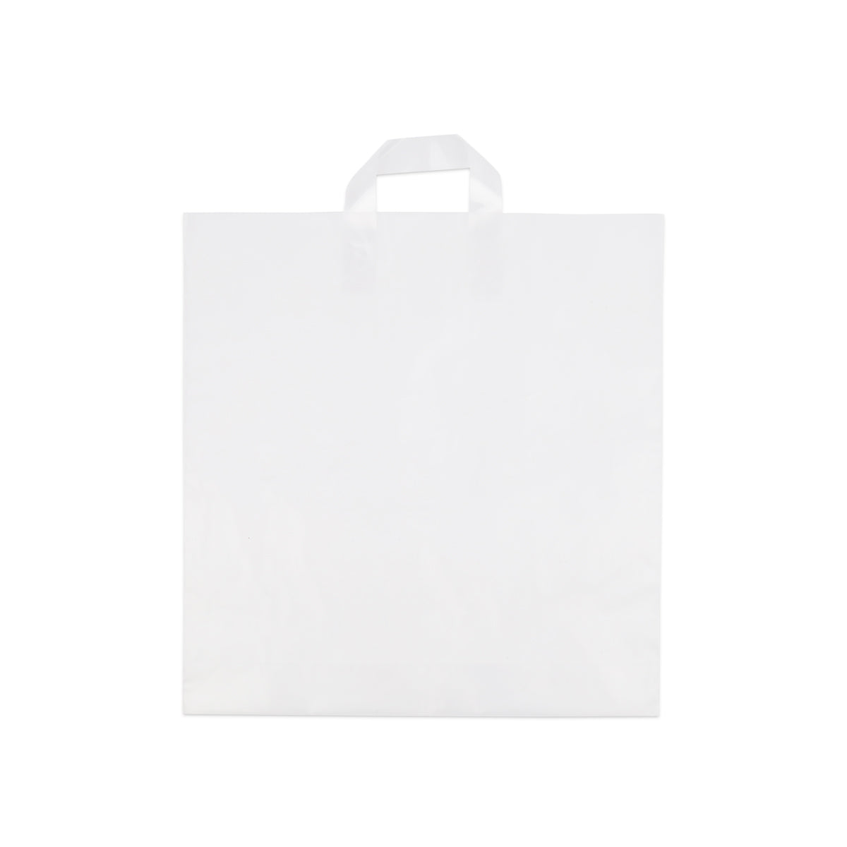 Plastik Schlaufentaschen milchig transparent