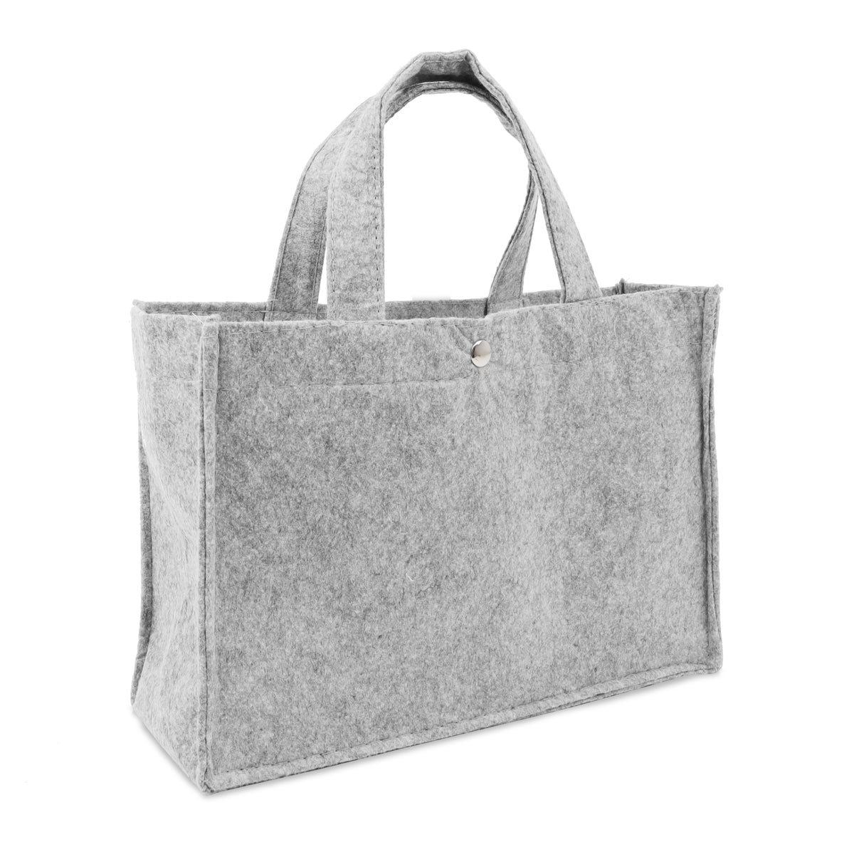 Kleine Filztaschen mit Druckknopf und Bodeneinlage