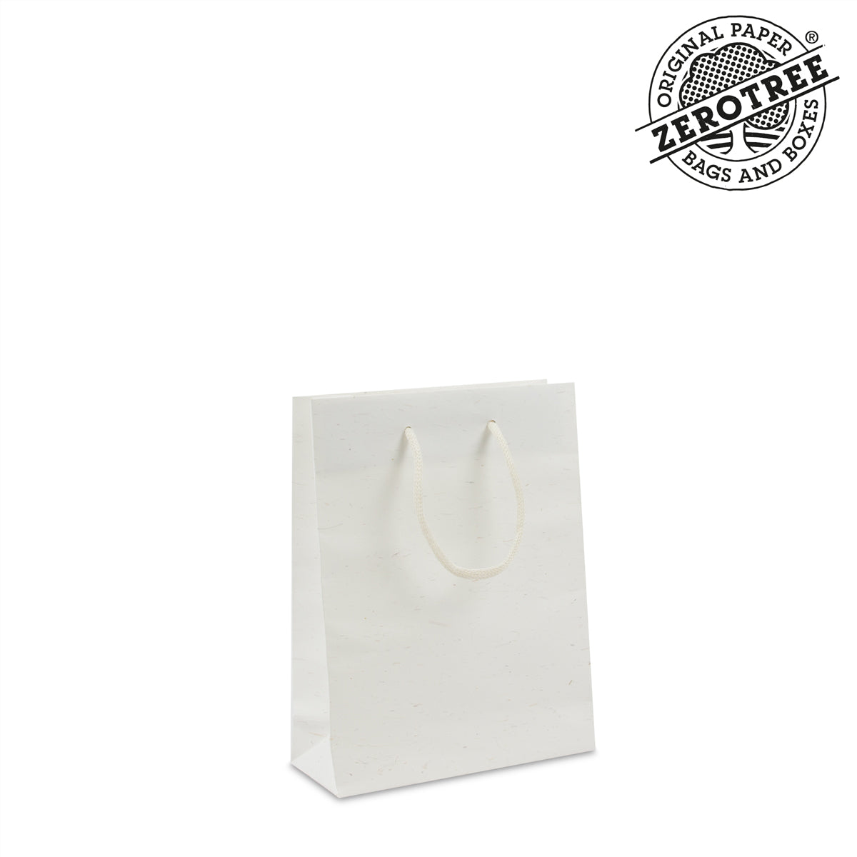 Deluxe Kordeltasche ZEROTREE®aus recycletem Papier mit Strohfasern
