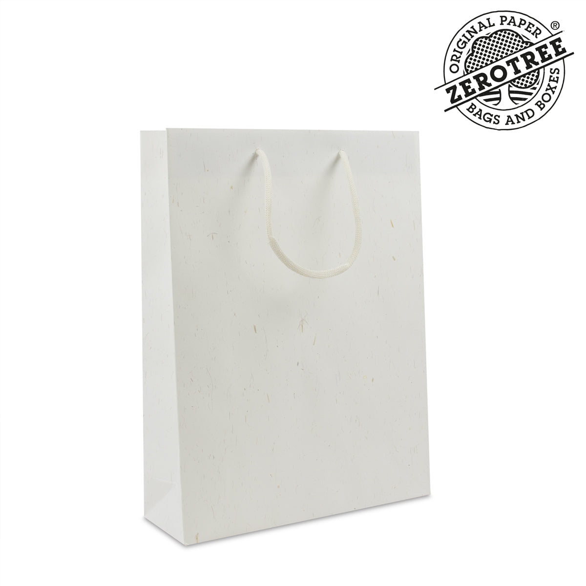 Deluxe Kordeltasche ZEROTREE®aus recycletem Papier mit Strohfasern