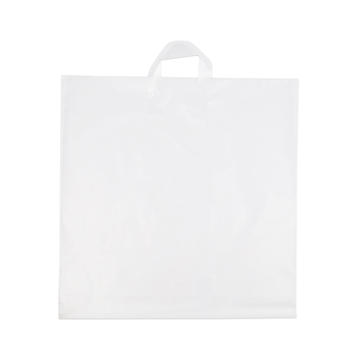 Plastik Schlaufentaschen milchig transparent