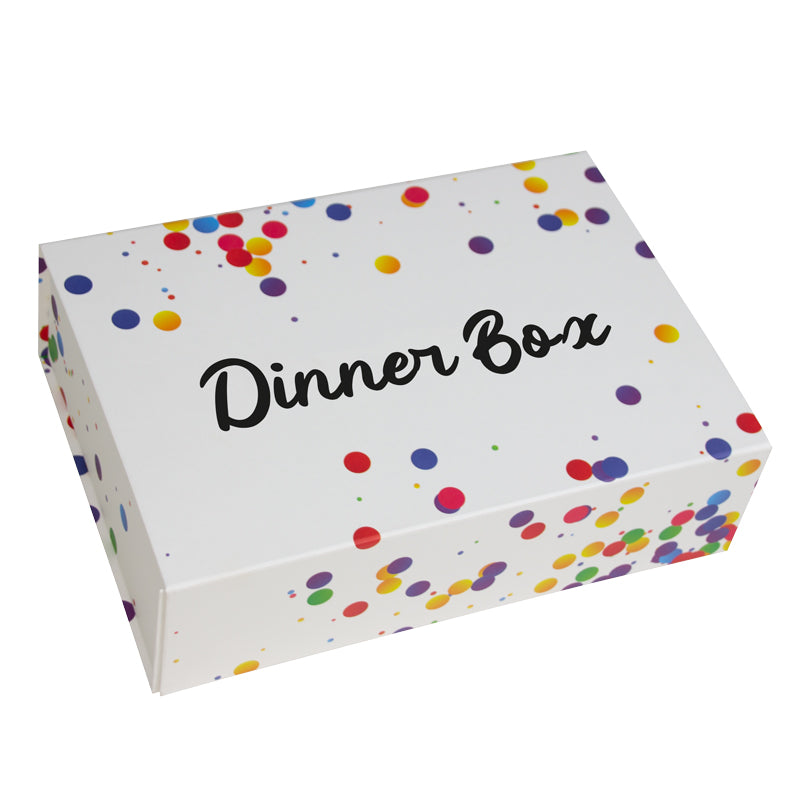 Confetti Magnetfaltschachteln - Dinner Box
