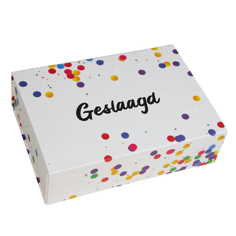 Magnetbox confetti - Geslaagd
