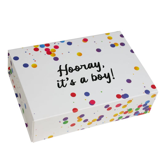 Magnetbox confetti - Hooray it's a boy!