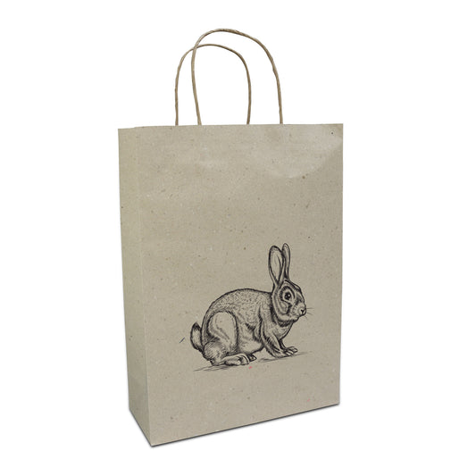 ZeroTree Grastasche mit gedrehten Griffen "Bunny"