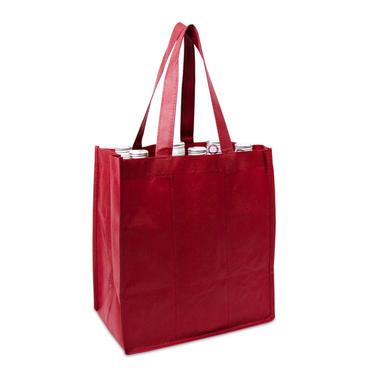 Non-woven Tasche für 6 (Wein)Flaschen geeignet