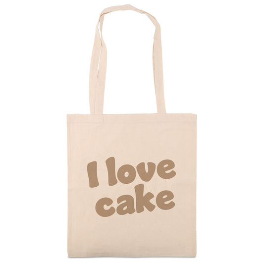 Baumwoll-Taschen - I love cake