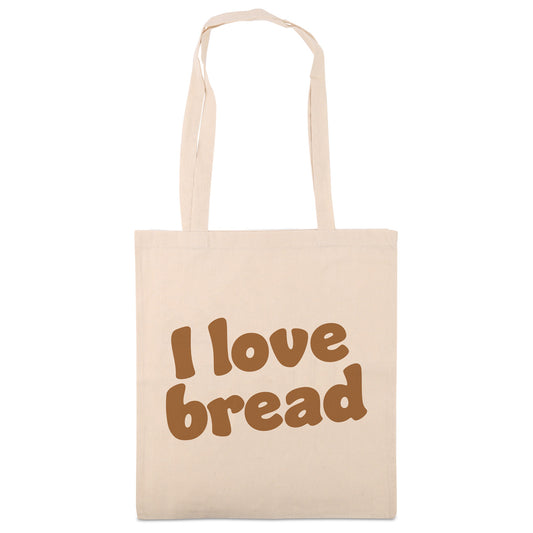Baumwoll Taschen- I love bread