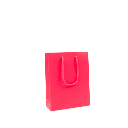 Deluxe Papiertaschen in Neonfarbe matt