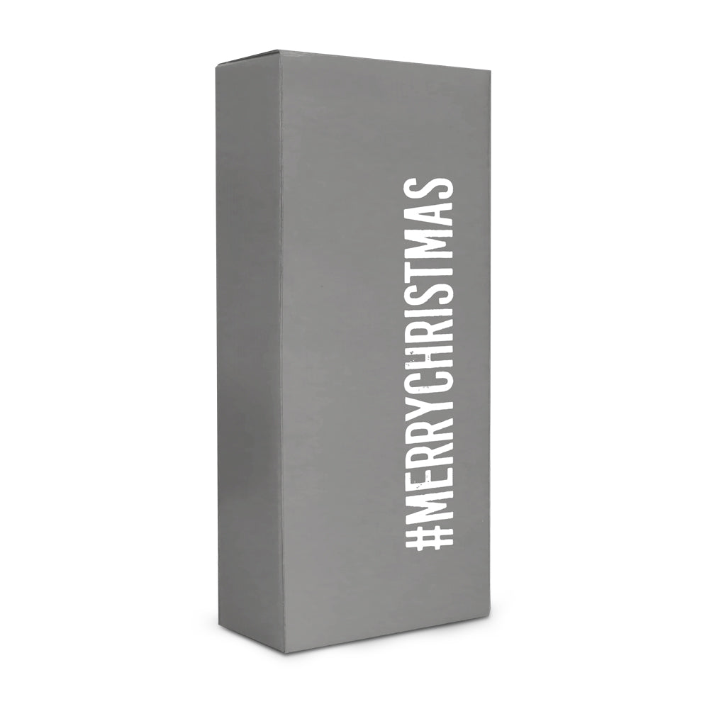 Kartonage für Weinflasche - #MERRYCHRISTMAS