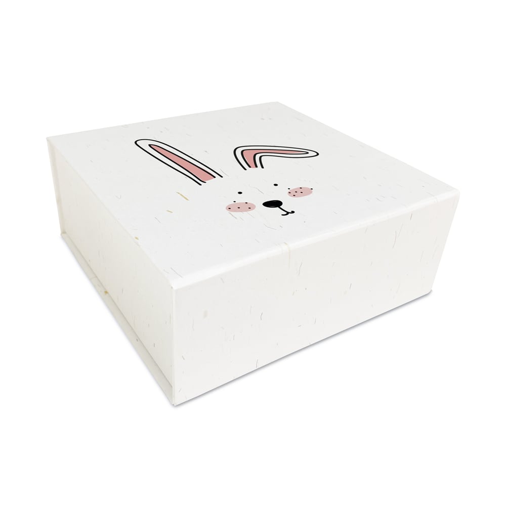 Deluxe Magnetbox ZEROTREE® aus Graspapier mit  "Rabbit"
