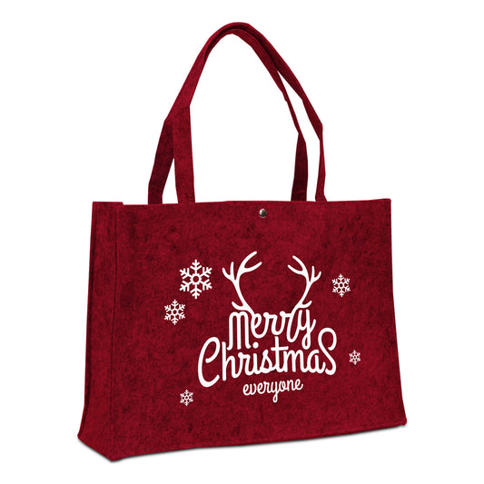 Filztaschen Weihnachten Dessin: Merry Christmas