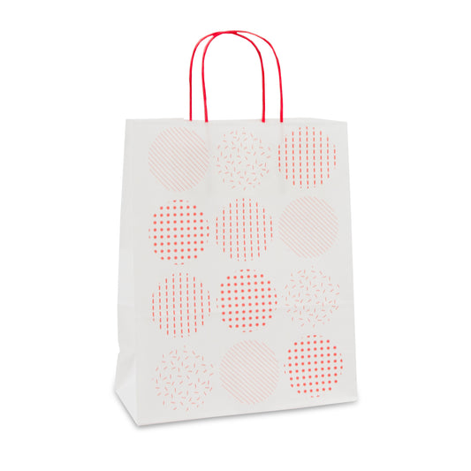 Papiertaschen, gedrehte Kordeln - Kreise