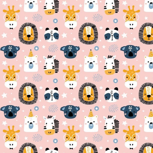 Geschenkpapier coated - Wildlife kids Dessin