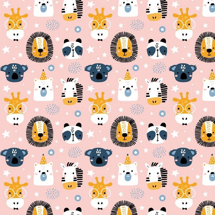 Geschenkpapier coated - Wildlife kids Dessin