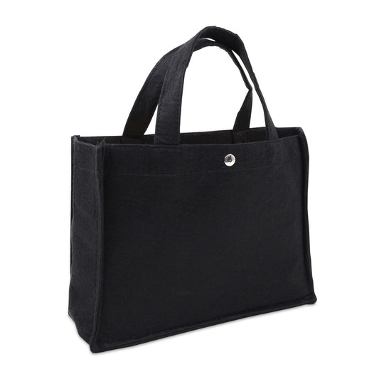 Kleine Filztaschen mit Druckknopf und Bodeneinlage