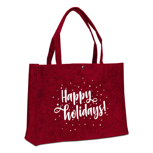 Filztaschen Happy holidays!