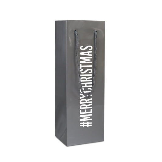 Deluxe Tasche für Weinflaschen  - "MERRYCHRISTMAS"