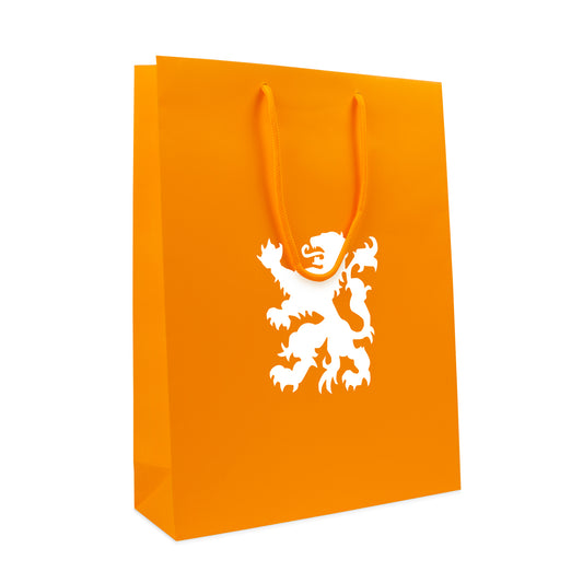 Deluxe Papiertragetaschen Neonfarbe - Löwe