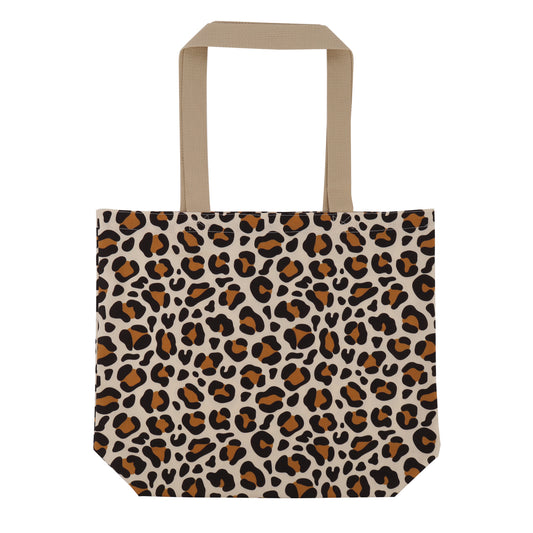 Baumwoll Tote bags - Leopard Dessin
