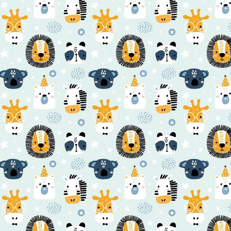 Geschenkpapier coated - Wildlife kids Dessin