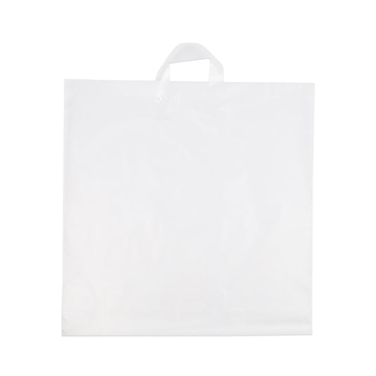 Plastik Schlaufentaschen milchig transparent
