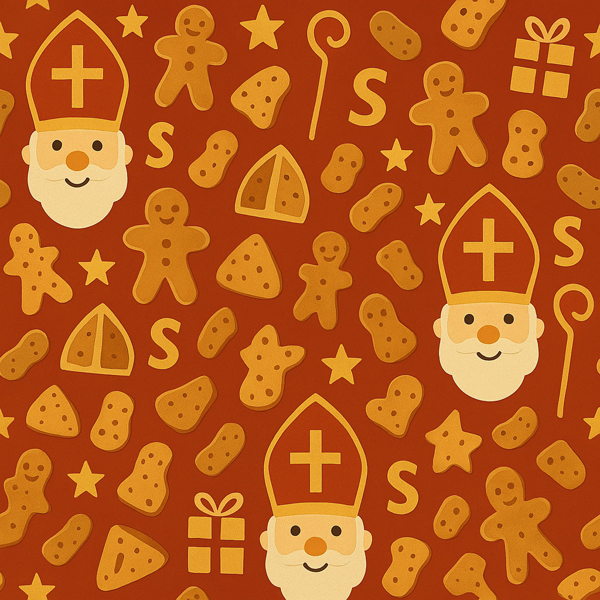 Sinterklaas inpakpapier - D006
